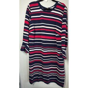 Draper James Eloquii Collaboration Striped Ottoman Dress Plus Sz 22 Career Offic